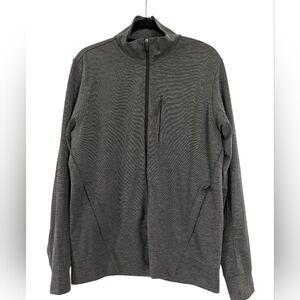 Mack Weldon Atlas Jacket Mens Large Gray Full Zip Performance‎ Stretch Pockets